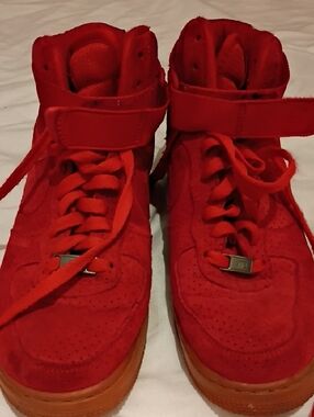 Red Nike Air Force One Size 8.5